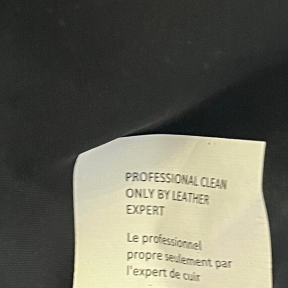 Vince women's long-sleeved dress sheath leather trim black 2 - Picture 12 of 12